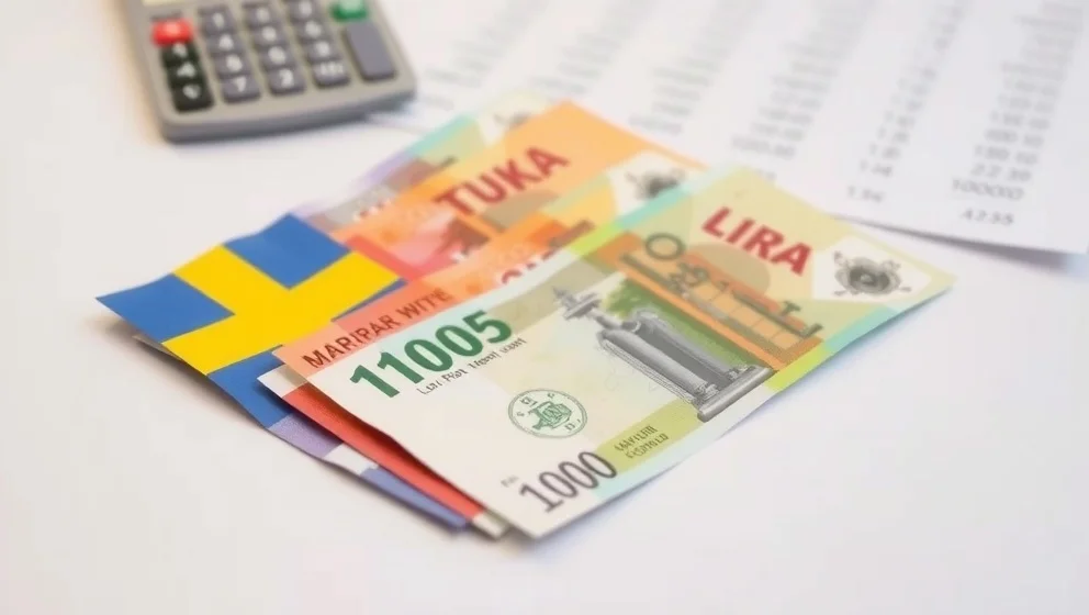 Vad är 1000 svenska kronor värt i turkiska lira