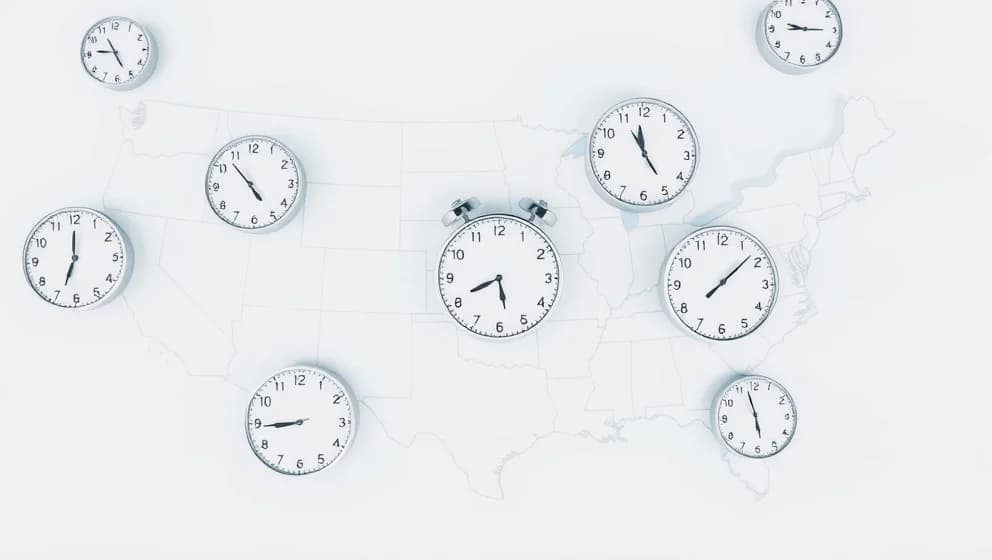 Hur mycket är klockan i USA just nu
