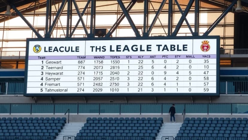 Poängställning Brighton & Hove Albion FC