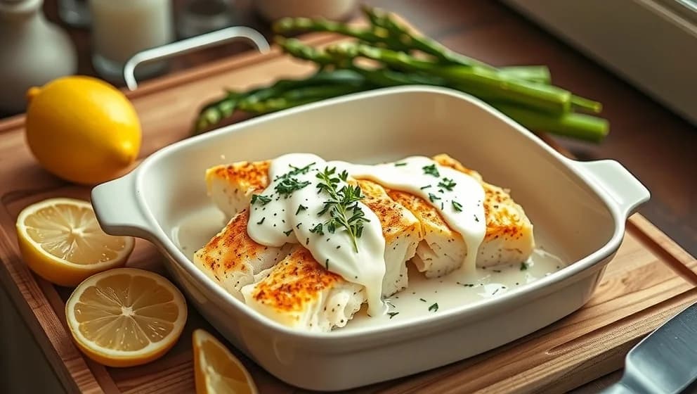 Torsk i ugn med grädde som blir perfekt